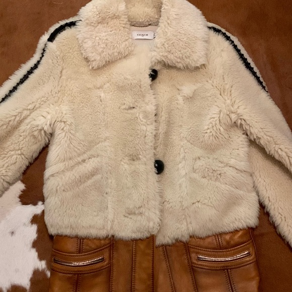 Absolutely stunning Coach 1941 Runway Shearling and leather coat! 😍 - Picture 3 of 13